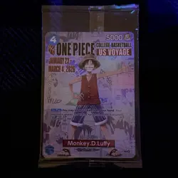 🏀🔥SEALED One Piece US College Basketball Promo Card RUTGERS - Image 3