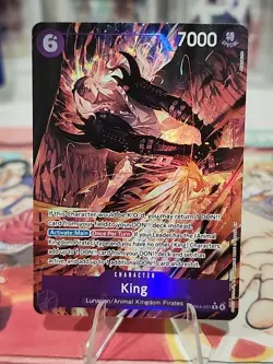 One Piece OP14 The Azure Sea’s Seven - King EB04-031 R Alternate Art ENGLISH - Image 2