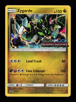 Zygarde SM48 Promo SM Promos Staff Stamped Pokemon Card - Image 1