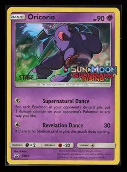 Oricorio SM19 SM Promo STAFF Stamped Pokemon Card - Image 1