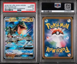2018 POKEMON JPN SUN & MOON SKY-SPLITTING CHARISMA #068 RAYQUAZA GX PSA 10 - Image 3
