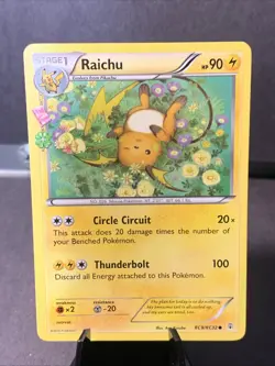 Pokemon TCG Raichu RC9/RC32 Generations Radiant Collection Uncommon Card 2016 NM - Image 1