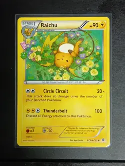 Raichu RC9/RC32 Pokemon Generations Radiant Collection Uncommon Card 2016 NM - Image 1