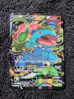 Pokemon Card - Venusaur EX XY123 Black Star Promo Full Art Holo Rare - Exc/NM - Image 1