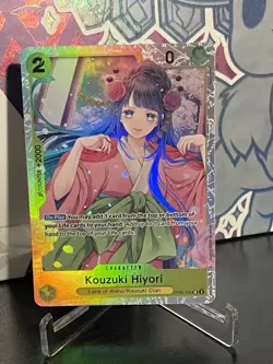 One Piece TCG Kouzuki Hiyori OP06-106 SR Wings Of The Captain English NM - Image 1