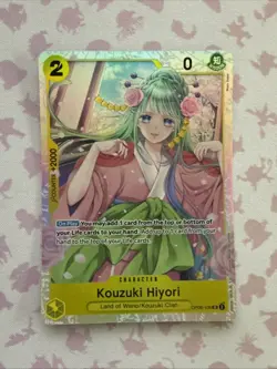One Piece TCG Kouzuki Hiyori OP06-106 SR Wings Of The Captain English NM - Image 1