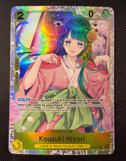 One Piece TCG Kouzuki Hiyori OP06-106 SR Wings Of The Captain English NM - Image 1