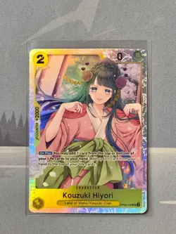One Piece TCG Kouzuki Hiyori OP06-106 SR Wings Of The Captain English NM Foil - Image 1