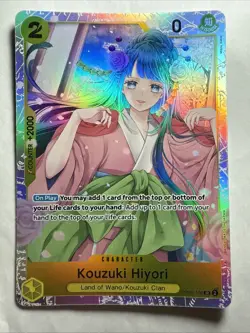 One Piece TCG Kouzuki Hiyori OP06-106 SR Wings of the Captain Foil NM - Image 1
