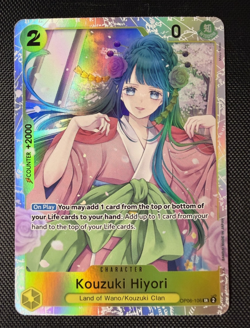 One Piece TCG Kouzuki Hiyori SR Foil OP06-106 Wings of the Captain English NM - Image 1
