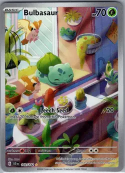 Bulbasaur 143/142 SV07: Stellar Crown - Pokemon Card - NM - Image 1