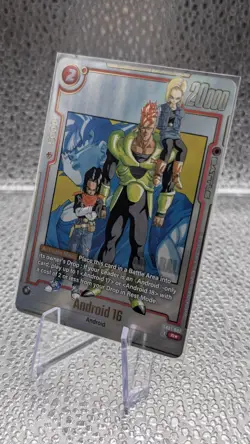 Android 16 SB01-002 R ALT ART FOIL DRAGON BALL Fusion World Manga Card M-NM 💎 - Image 2