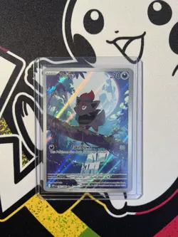 Pokemon TCG Zorua White Flare Illustration Rare Holo Card 142/086 NM Condition - Image 3