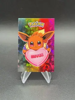 Eevee Valentines Rainbow Holo Pokemon Electric Card Database Peru Us Seller - Image 1
