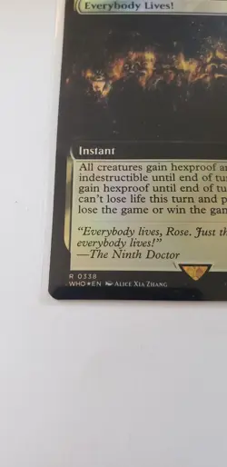 NM Foil Extended Art Everybody Lives!, MTG, Doctor Who, Magic the Gathering, 338 - Image 4