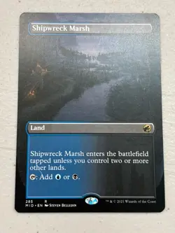 MTG Innistrad: Midnight Hunt SHIPWRECK MARSH Borderless NM (BIN0422) - Image 1