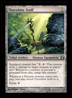 Thornbite Staff LP Light Play Morningtide MTG [12122] - Image 1
