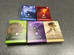 MAGIC THE GATHERING 2024 welcome deck set of 5 new SEALED ng12201 - Image 1