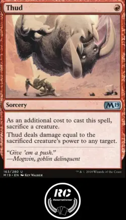 Thud MTG NM M19 Uncommon Sorcery Fast Tracked Shipping - Image 1