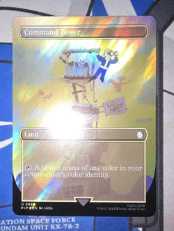 MTG - PIP - Command Tower (Borderless) (Surge Foil) #0888 - Near Mint - Image 1