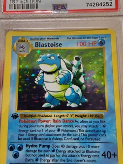 1999 POKEMON BASE SET 1ST EDITION #2 BLASTOISE HOLO PSA 8 - Image 3