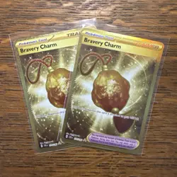 2x Bravery Charm Hyper Rare Pokemon TCG SV07: Stellar Crown 175/142 NM - Image 1