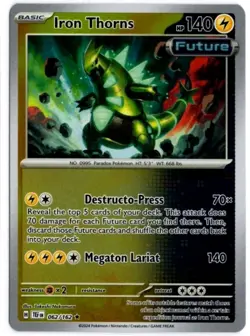 Pokemon TCG Temporal Forces Reverse Holo Iron Thorns 062/162 Rare Reverse Holo - Image 1