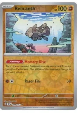 Pokemon TCG Temporal Forces Reverse Holo Relicanth 084/162 Rare - Image 1