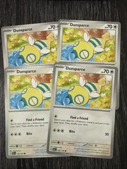 [4x Playset] Dunsparce (156/193) SV02: Paldea Evolved (PAL) - Pokemon TCG - Image 1