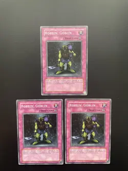 Yugioh Robbin' Goblin SDP-047 Common Unlimited Edition LP/MP X3 - Image 1