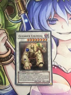 COLOSSAL FIGHTER FRENCH SUPER RARE 5DS1-EN043 FR043 HEAVY PLAY YUGIOH - Image 1