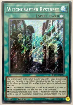 INCH-EN024 Witchcrafter Bystreet - Secret Rare 1st Edition Near Mint YuGiOh - Image 1