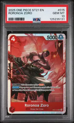 PSA 10 Roronoa Zoro ST21-015 One Piece Starter Deck One Piece - Image 1