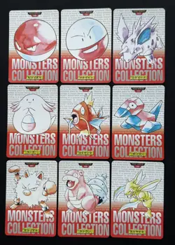1996 Pokemon Carddass Card Red Japanese set Magikarp Chansey etc 9 cards set - Image 1