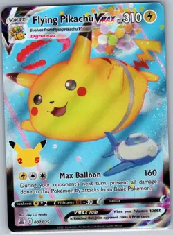 Flying Pikachu VMAX 007/025 Celebrations - Pokemon Card - NM - Image 1