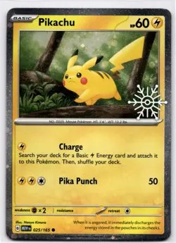 Pikachu - (Holiday Calendar) Common Miscellaneous Cards & Products 025/165 NM - Image 1