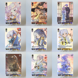 9×Frieren Beyond Journey's End Doujin Card Goddess Stroy Waifu Custom Holo - Image 1