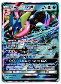 Greninja GX 24/131 - Forbidden Light Rare GX Pokemon TCG Holo - LP Card - Image 1