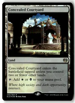 MTG Foil Concealed Courtyard - Prerelease Promos Moderately Played English - Image 1
