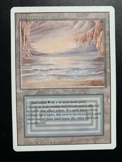 MTG Underground Sea - MTG Revised Rare Dual Land Old School EDH Commander - Image 1