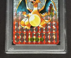 PSA 7 Bandai Carddass Vending #6 Charizard Prism Red Japanese Pokemon NM - Image 4