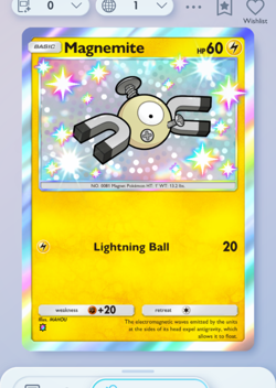 Pokemon TCG POCKET - Magnemite Shiny 1⭐, Wisdom of Sea and Sky, English - Image 3