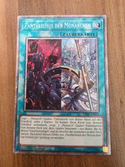 Yu-Gi-Oh! RA04-DE261 Pantheismus der Monarchen Plat SecR NM 1st - Image 1