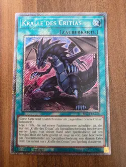 Yu-Gi-Oh! RA04-DE255 Kralle des Critias Plat SecR NM 1st - Image 1