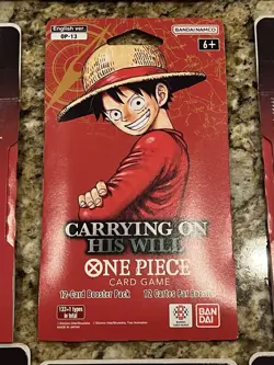 One Piece OP-13 • Carrying On His Will • Sleeved Booster Pack Lot of 25 Sealed - Image 3