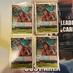Nico Robin OP09-107- ENG - Foil - Playset -4x OnePiece TCG - NM/M - Image 1