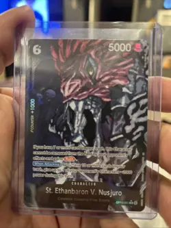 St. Ethanbaron V. Nusjuro One Piece TCG Alt Art OP13-080 Carrying On His Will NM - Image 1