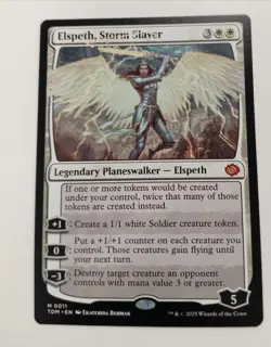 MTG Elspeth Storm Slayer Mythic Rare Tarkir Dragonstorm Magic The Gathering TCG - Image 1