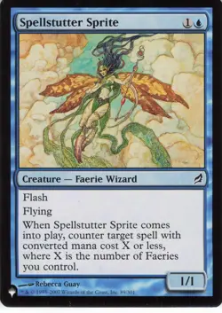 2007 Magic: The Gathering The List Spellstutter Sprite #89/301 NM - Image 1