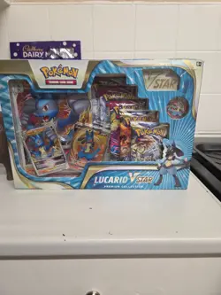 Pokemon Lucario VSTAR Premium Collection Box : New & Sealed : TCG Cards - Image 1